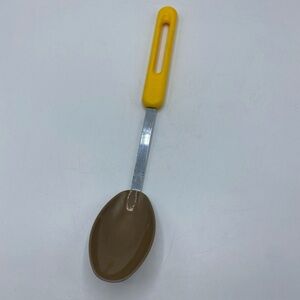 BONNY USA Nylon Solid Serving Spoon Yellow Handle Heat Resistant Vintage